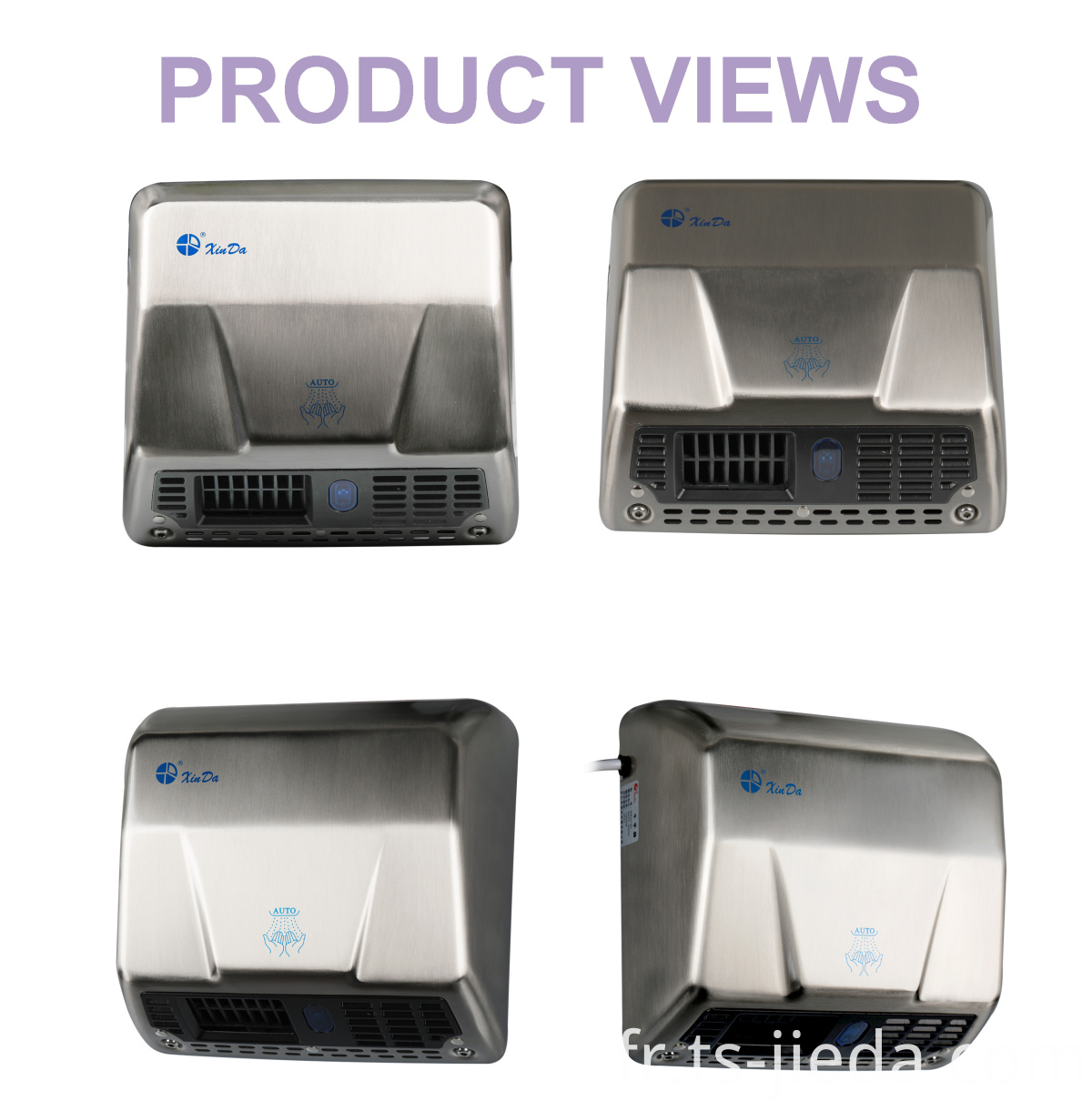 Sèche-mains automatique durable et ignifuge Durable and fireproof automatic hand dryer